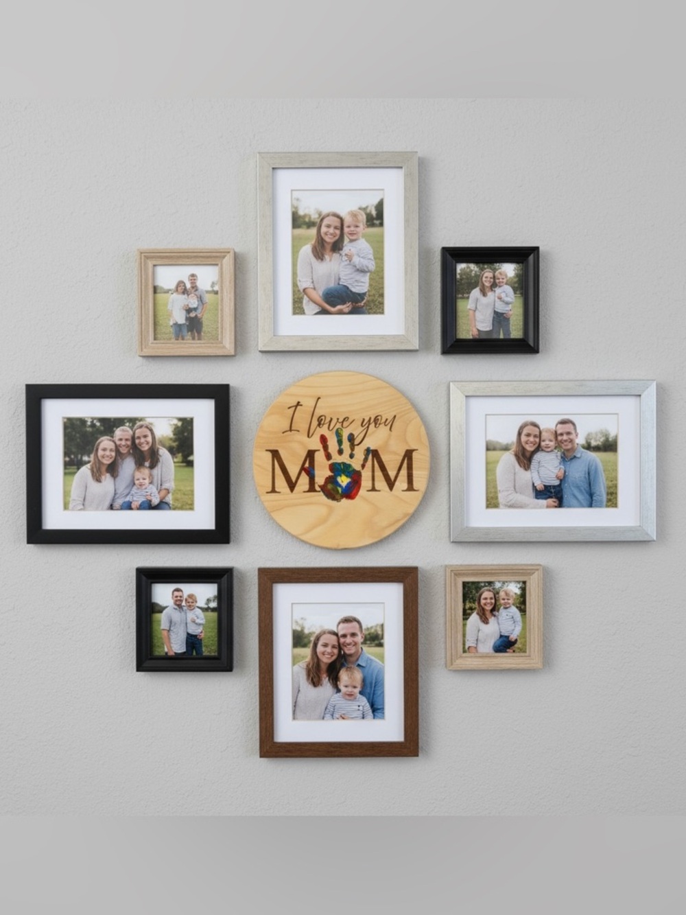 Wooden I Love You Mom Wall Decor - Picture 6 of 6